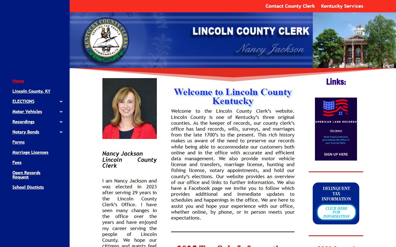 Lincoln County Court records County Clerk source