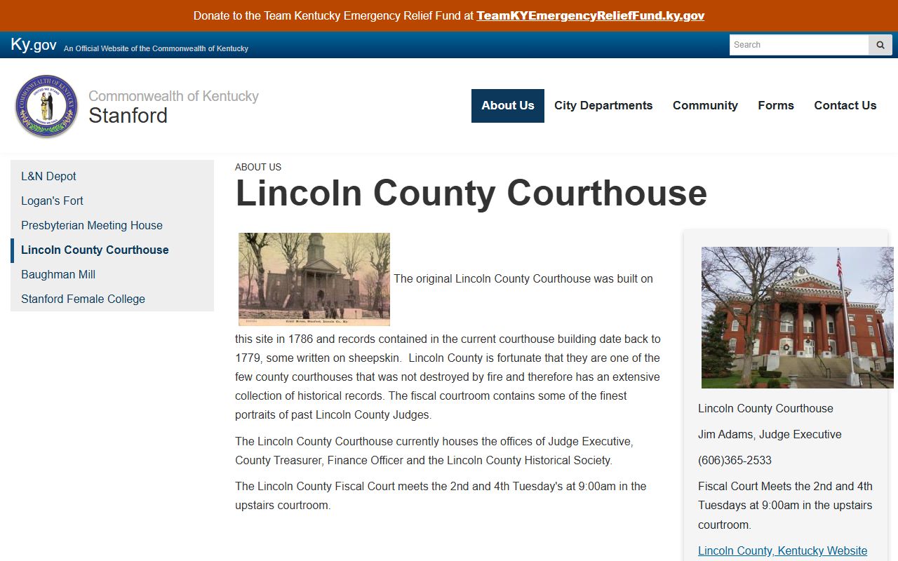 Lincoln County Court records historic courthouse source